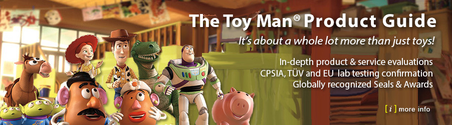 Web site for he Toy Man® Product Guide